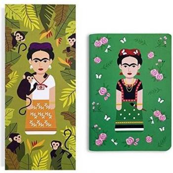 Designer Souvenirs - Libretas de Diseño Viva la Vida | Set de 2 Cuadernos | Block de Notas A6 con Tapa