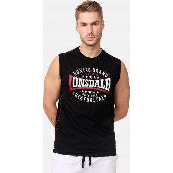 Camiseta sin mangas Lonsdale St. Agnes en negro, blanco y rojo - Talla L
