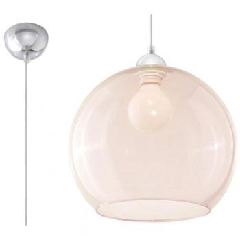 Lámpara Colgante Ball Champagne E27 Vidrio/Acero Champán/Cromo 1 Luz LED