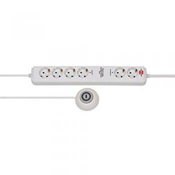 Regleta de enchufes Brennenstuhl Eco-Line Comfort Switch Plus 6-fach con interruptor, 1.5m, color blanco