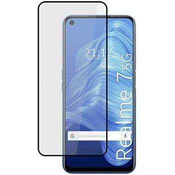 Protector de Cristal Templado Completo 5D Full Glue Negro para Realme 7 5G