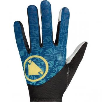 Guantes largos de ciclismo Endura Hummvee azul negro - XL