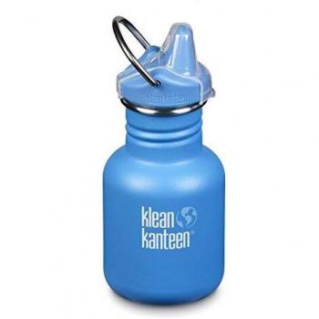 Klean Kanteen Kid Botella CláSica NiñO 12Oz, NiñOs, Azul, 170 Mm H X 72.9 Mm W