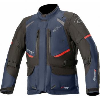 Alpinestars Andes V3 Drystar - Chaqueta textil de moto impermeable y transpirable en color negro y azul