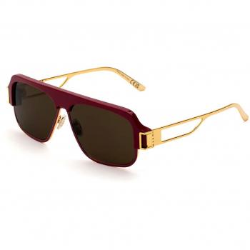 Marni Burullus Burgundy Gold I2U Men's Sunglasses, Burgundy, Size 61 MM, Unisex