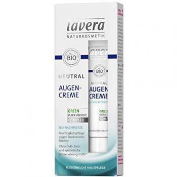 Lavera Neutral Eye Cream - Re-Energising Organic Sleeping Eye Cream, 15 ml