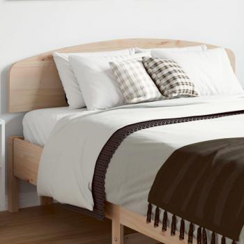 Cabecero 135 cm Madera maciza de pino Vidaxl Marrón