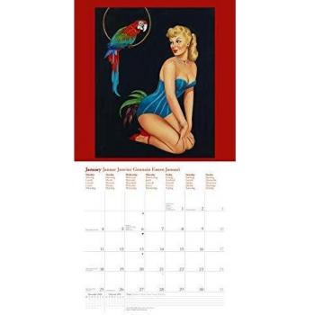 Pin Ups 2021 Square Wall Calendar