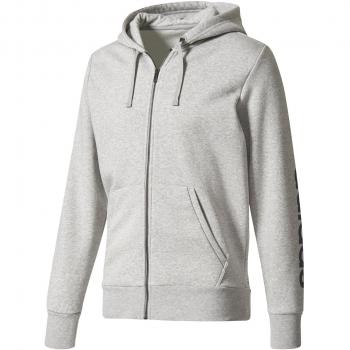 adidas ESS LIN Fzhoodb Sudadera, Hombre, Gris