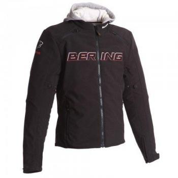 Bering chaqueta moto Jaap Evo, color negro/rojo, talla XL