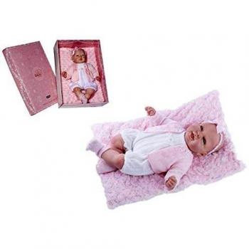 Reborn 50 CM Pelele Y Rebeca Lana Rosa