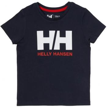 Helly Hansen - Camiseta para Niño Azul Marino HH Logo Azul 7A