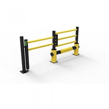 Puerta Deslizante D-Flexx Echo/Oscar de Polietileno 1500 mm Amarillo/Negro
