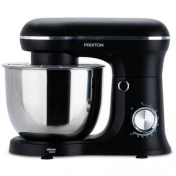 Batidora Amasadora Prixton KR250 5L 1500W Negro Mate, 10 Velocidades, Acero Inoxidable y 3 Accesorios