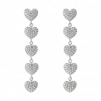 Pendientes de Corazón para Mujer con Cristales de Acero Inoxidable Stroili 1691471