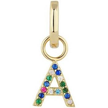 Piercing aro Earcandy Alphabet de plata y baño de oro 18k