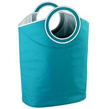 Wenko 62071100 Pongotodo Donkey Cesta para La Ropa 48 L, Poliéster, Petróleo, 31x54x54 cm