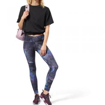 Reebok Os Lux Boldtight Oilslick Mallas, Mujer, Negro, M