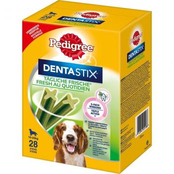 Pedigree Dentastix Fresh Dental Snacks para Cuidado Dental, Pack Económico de 168 Unidades, para Perros Medianos (10-25 kg)