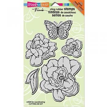 Stampendous Jumbo si aggrappano timbro 7 X 5 foglio-bel giardino