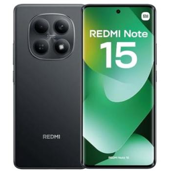 Smartphone Xiaomi Redmi Note 15 4G Negro 8GB RAM 128GB Batería 6000mAh Cámara 108MP Pantalla OLED de 6.77