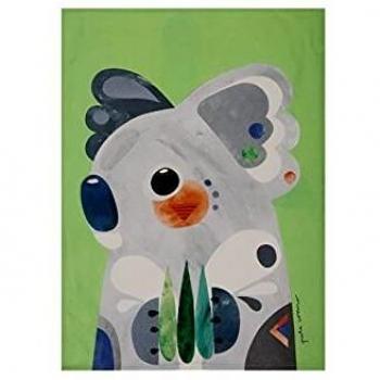 Paño de Cocina Maxwell & Williams Pete Cromer con Diseño de Koala, 100% Algodón, 50 x 70 cm, Color Verde