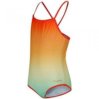 Regatta Takisha Traje de baño, niña, Hori/Lime/Ne, Talla 11-12