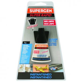 TESA 62603-00000-03 - Supergen Super Rapid Cianoacrilato - Botella con pincel 5g