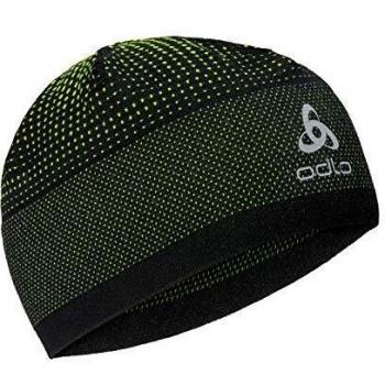 Odlo Velocity Ceramiwarm - Gorro para Hombre, Hombre, 777760, Negro - Seguridad Amarillo, Talla única