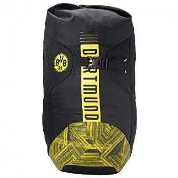 PUMA BVB FtblCulture Rolltop Backpack Mochilla, Adultos Unisex, Black-Cyber Yellow, UA