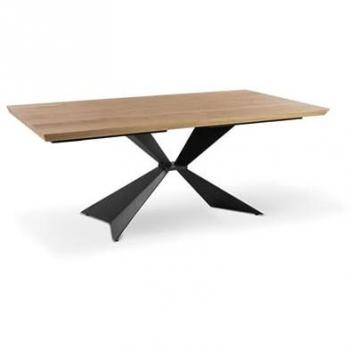 Mesa Fija Stark (200x100 cm) Chapada en Negro