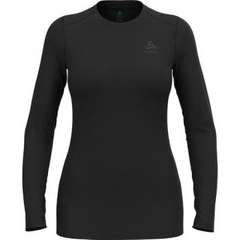 Camiseta térmica de manga larga Odlo Merino 160 para mujer, color negro, talla M