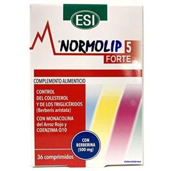 Normolip 5 Forte |ayuda a controlar colesterol y triglicéridos|.- 36 comprimidos.