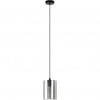 Lámpara Colgante Cadaques 1 de Cristal Ahumado, E27, Dimmable, Ø16 cm