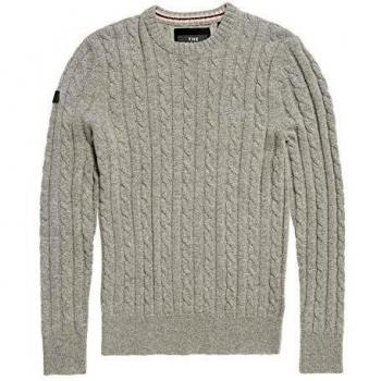 Superdry M61005YP Sueteres Hombre Gris L