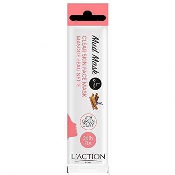 L'Action Paris Clean Skin Mud Mask - 12 Minute Facial Treatment (Set of 3)