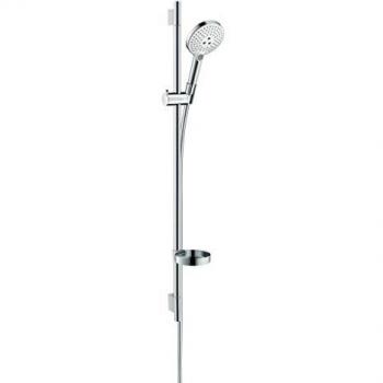 Hansgrohe 26631400 Raindance Select S 120 set de ducha, 3 tipos de chorro, blanco/cromo