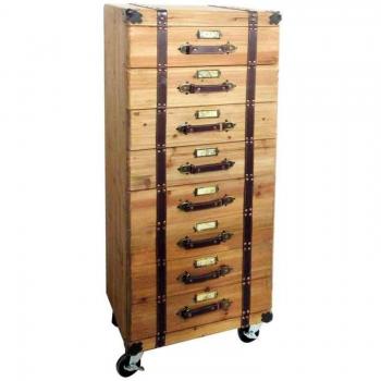 Signes Grimalt By SIGRIS Mueble Alto con Cajones y Puerta con Ruedas
