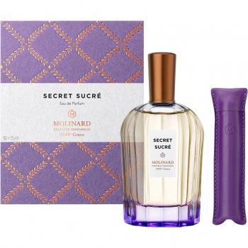 Molinard Secret Sucré Unisex Eau de Parfum Set - 90 ml + 7.5 ml Travel Spray