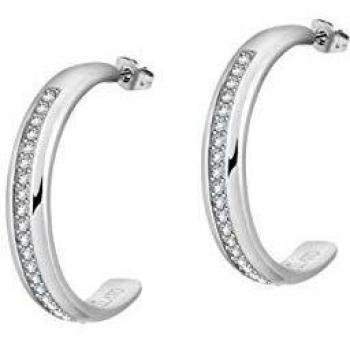 Morellato Pendientes para mujer, Colección Cerchi, de acero, cristales - SAKM70