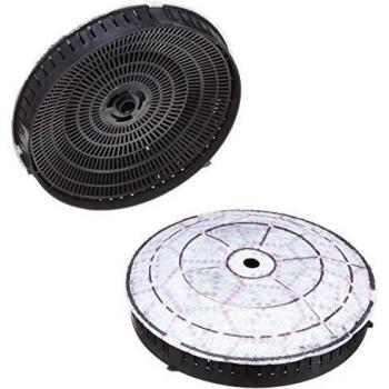 Filtro de carbón activado WPRO CHF 57 para campana extractora (pack de 2) - reduce olores y compatible con modelos Whirlpool