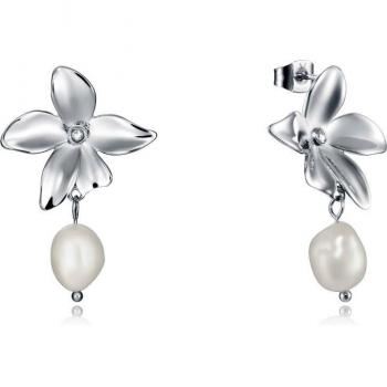 Pendientes Viceroy Chic de acero con perla aguadulce