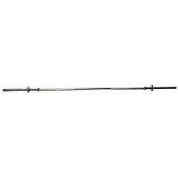 adidas Hantelstange 6ft Straight Bar 25 mm - Barra de pesas, color plata