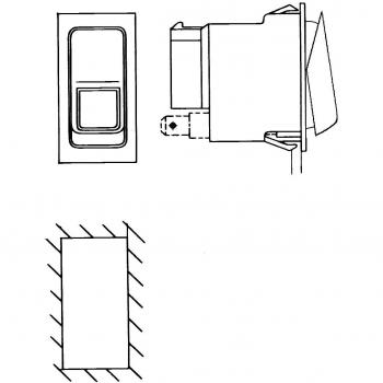 Interruptor de Control Flip Switch sin función de confort HELLA 6FH 007 832-171