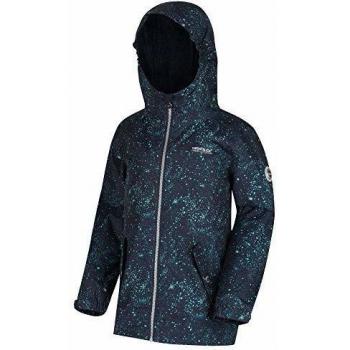 Regatta Brayle - Chaqueta Impermeable Reflectante con Capucha para niños, Infantil, Color Navy Cosmic, tamaño 5-6