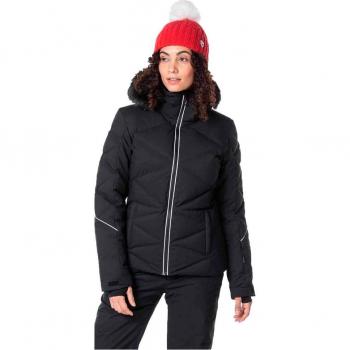 Chaqueta de esquí de mujer Rossignol Staci Negro (L) con capucha