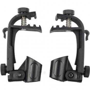 Soporte de Montaje para Micrófono Ajustable para Ddrums, Clips de Micrófono de Tambor, Abrazadera Rim Snare, Gear Studio (2 uds.)