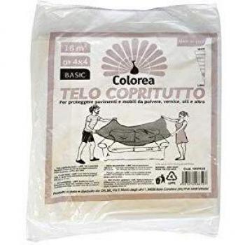 Telo Copritutto Multiuso 4 x 4 m - Polietileno Neutro Alta Densidad 150 g/m²
