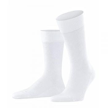 Falke Sensitive London Men's Comfort Cotton Socks - Diabetic Friendly, White, Size 8.5-11 (43-46)