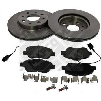 Kit de discos de freno y pastillas MAPCO 47019 con frenos de disco